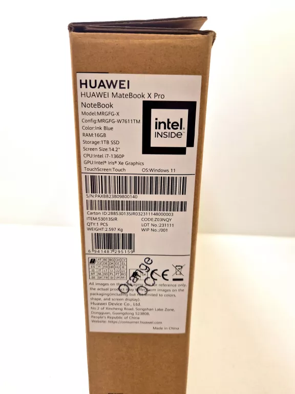 HUAWEI MATEBOOK X PRO I7/16GB RAM 1TB SSD