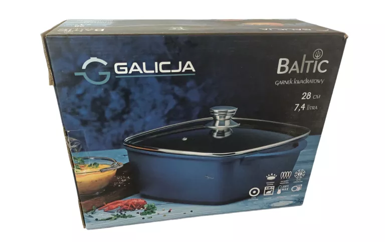 GARNEK KWADRATOWY GALICJA BALTIC 28CM