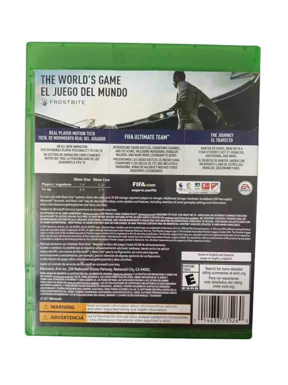 GRA NA XBOX ONE FIFA 18