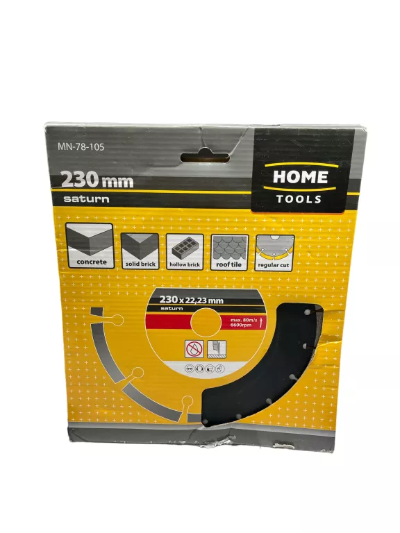 ŚCIERNICA DIAMENTOWA SEGMENTOWA SATURN HOME TOOLS 230MM MN-78-105