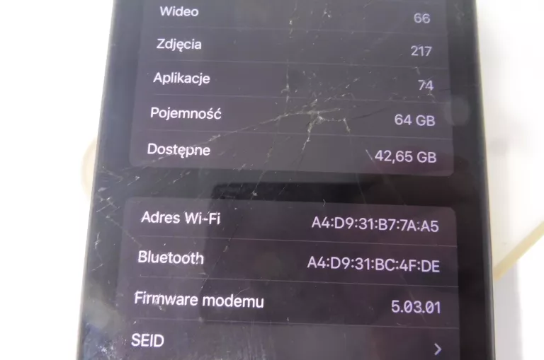 TELEFON IPHONE XS MAX ZBITY 64GB KOND 80%