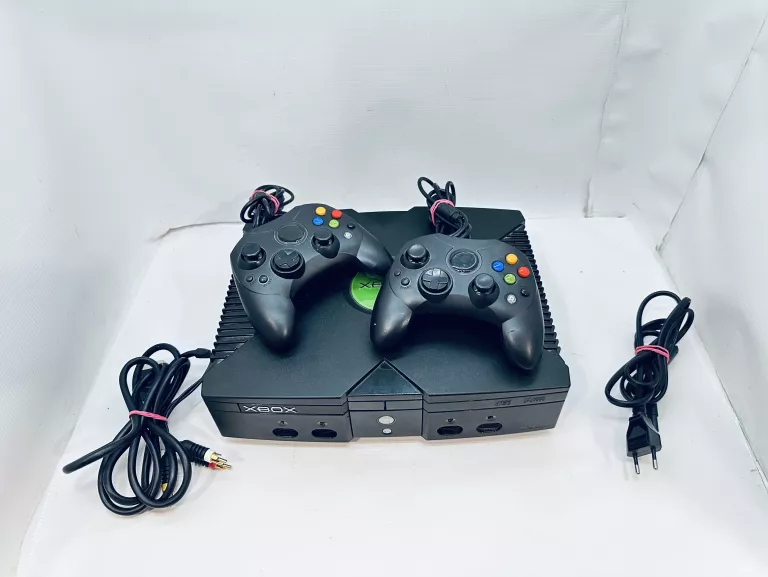 KONSOLA XBOX CLASSIC + 2X PAD + KABEL SYGNAŁOWY + KABEL ZASILAJĄCY