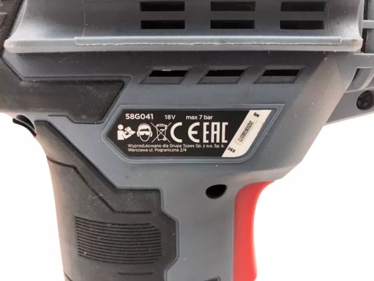 ZESTAW WKRĘTARKA GRAPHITE 58G000/AKUMULATOROWY KOMPRESOR GRAPHITE 58G041