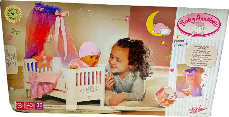 BABY ANNABELL 710302 ŁÓŻECZKO DLA LALKI SWEET DREAMS ZAPF CREATION