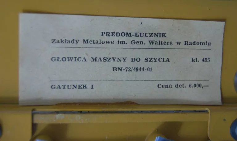 MASZYNA DO SZYCIA PREDOM ŁUCZNIK 455
