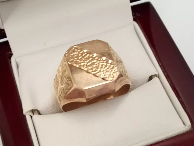 CIEKAWY ZŁOTY SYGNET 585 14 8,08G R23
