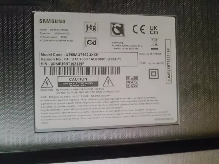 TELEWIZOR SAMSUNG 55CAL 4K UE55AU7192U