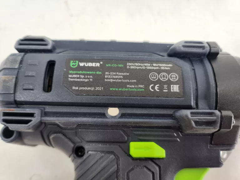 WKRĘTARKA WUBER WE-CD-18N KOMPLET