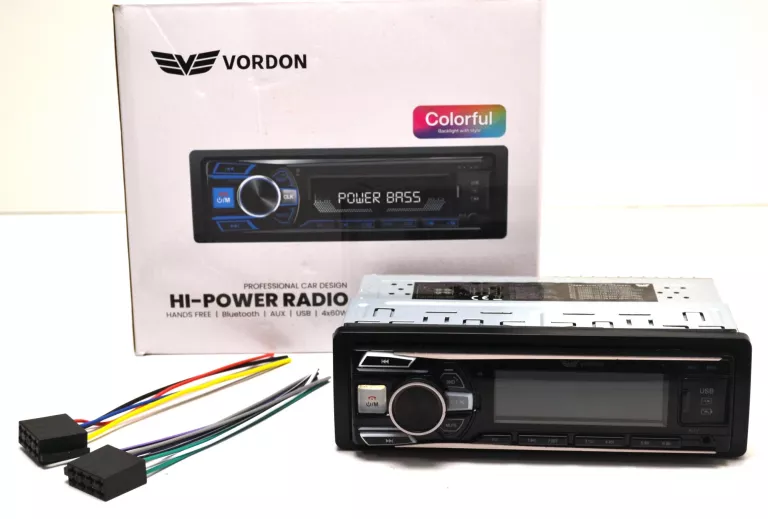 RADIO SAMOCHODOWE VORDON HT-199 + KOMPLET