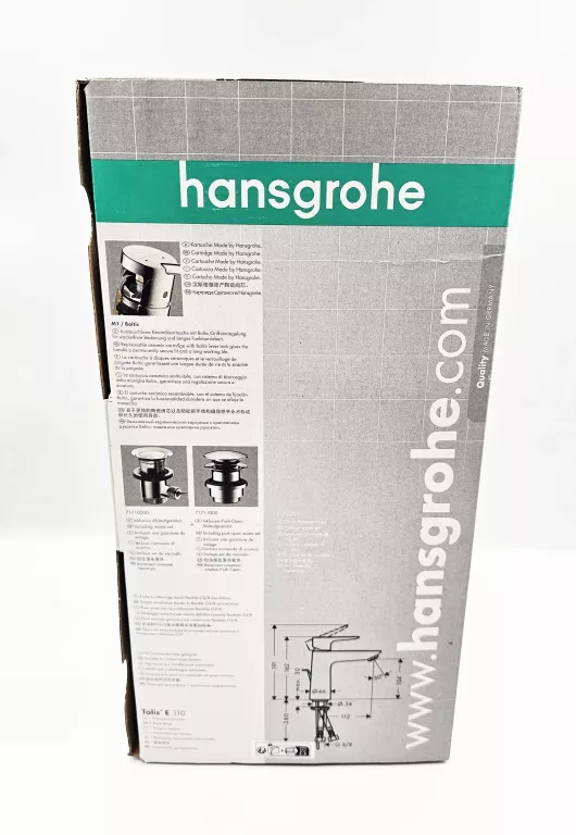 BATERIA UMYWALKOWA HANSGROHE TALIS E 110 71710000 KOMPLET