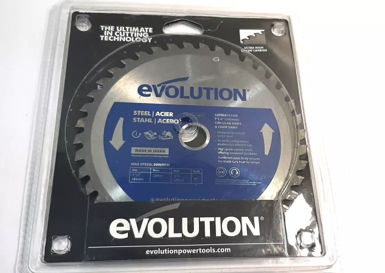 TARCZA DO CIĘCIA STALI EVOLUTION POWER TOOLS 185 MM
