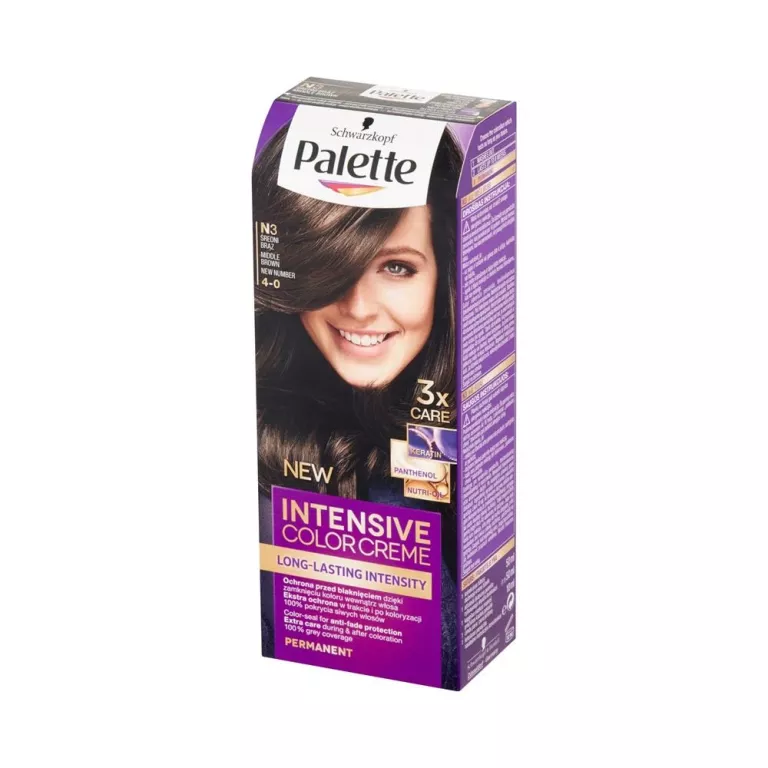 PALETTE INTENSIVE COLOR CREME FARBA DO WŁOSÓW ŚREDNI BRĄZ N3
