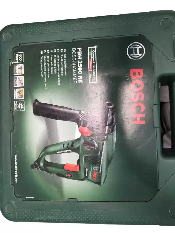 MŁOTOWIERTARKA BOSCH PBH 2500 RE 600W WALIZKA