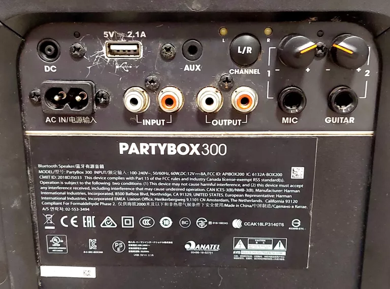 GŁOŚNIK PRZENOŚNY JBL PARTYBOX 300 CZARNY 120 W ODBIÓR OSOBISTY!!