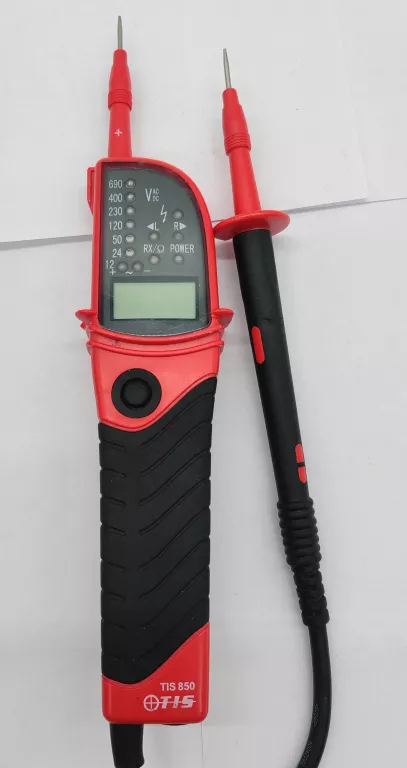 CYFROWY TESTER NAPIĘCIA I CIĄGŁOŚCI TIS 850 12 V - 690 V+ETUI