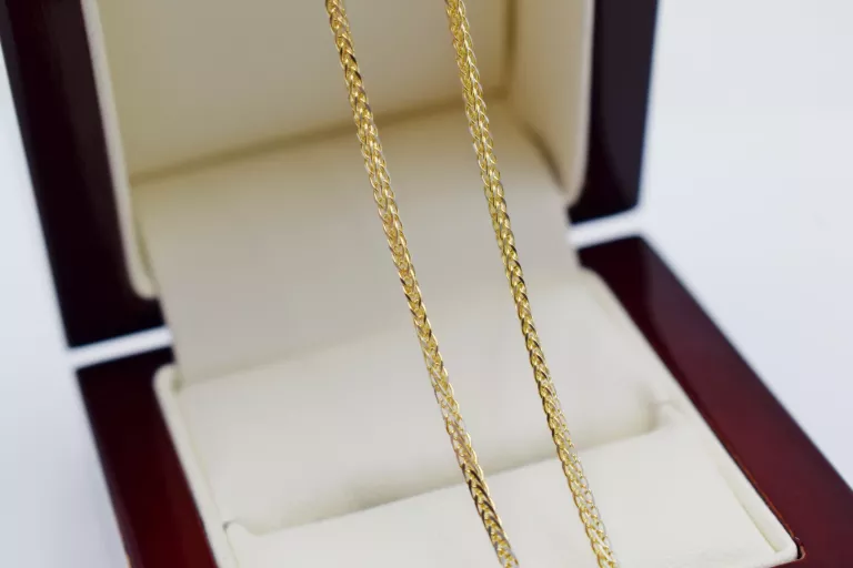 DELIKATNY ZŁOTY ŁAŃCUSZEK SPLOT SPIGA P585 50CM