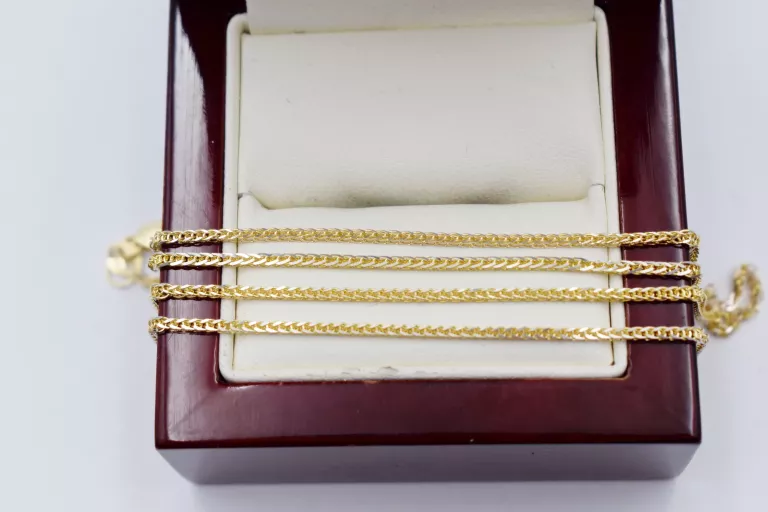 DELIKATNY ZŁOTY ŁAŃCUSZEK SPLOT SPIGA P585 50CM