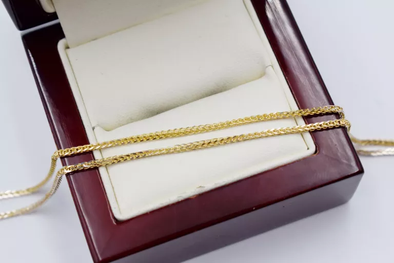 DELIKATNY ZŁOTY ŁAŃCUSZEK SPLOT SPIGA P585 50CM