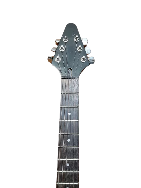 GITARA ELEKTRYCZNA JACKY JACKSON FLYING V 2000S BLACK ZESTAW REPLIKA