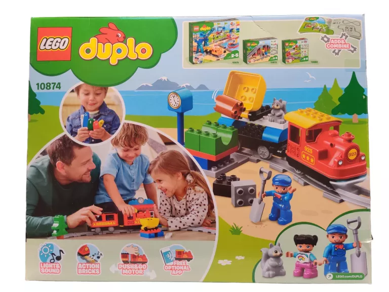 LEGO DUPLO 10874 POCIĄG PAROWY Z DŹWIĘKIEM OPIS