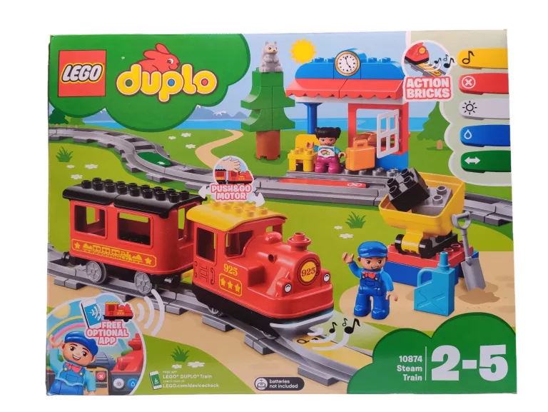 LEGO DUPLO 10874 POCIĄG PAROWY Z DŹWIĘKIEM OPIS