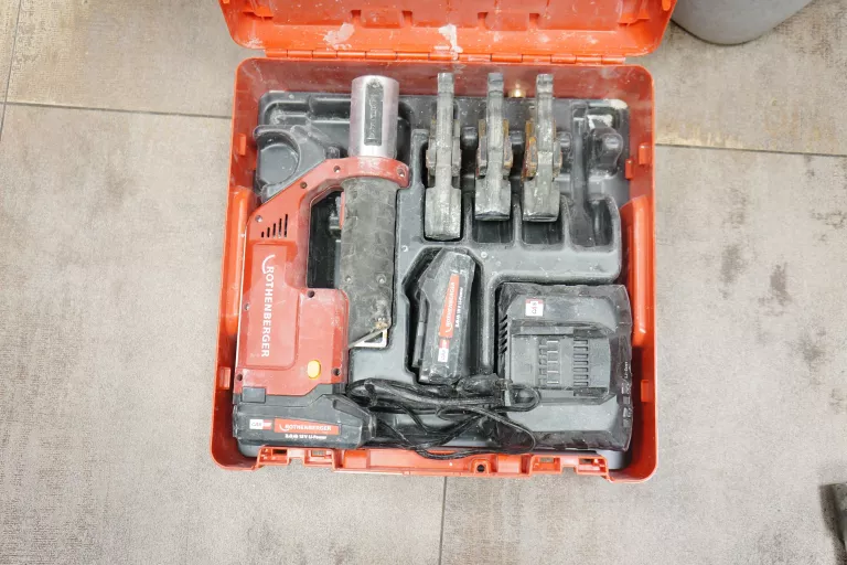 ZACISKARKA DO RUR ROTHENBERGER ROMAX COMPACT TT + 2 BATERIE + SZCZĘKI