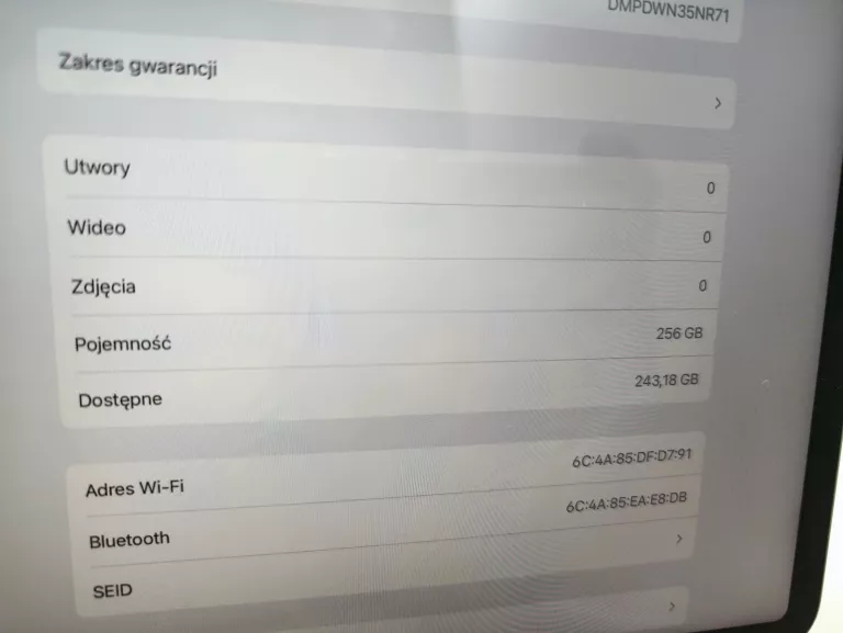 TABLET IPAD PRO 12,9 (4 GEN) 256 GB + ETUI + ŁAD