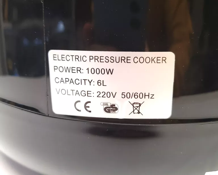 PAROWAR GOODMAN 2 IN 1 INTELLIGENT COOKER GM6080 - PĘKNIĘTY