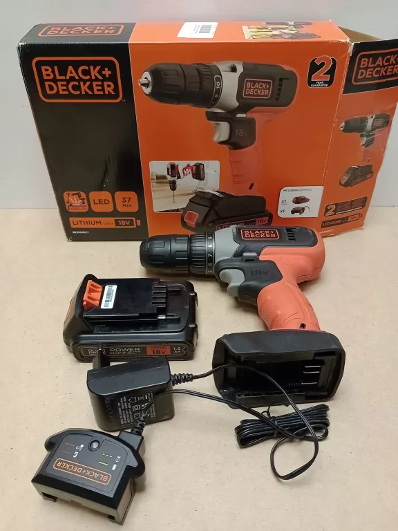 WIERTARKO WKRĘTARKA BLACK DECKER BCD001C1 18V