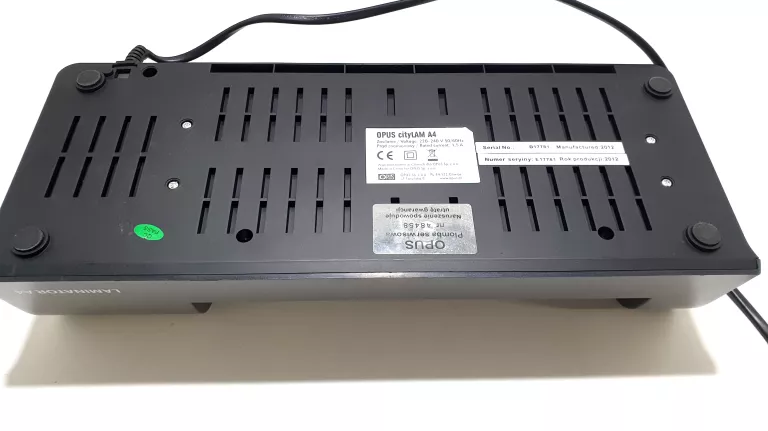 LAMINATOR LAMINARKA DOKUMENTÓW OPUS CITYLAM A4 NA ZIMNO I NA GORĄCO