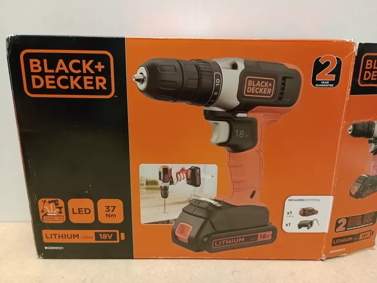 WIERTARKO WKRĘTARKA BLACK DECKER BCD001C1 18V