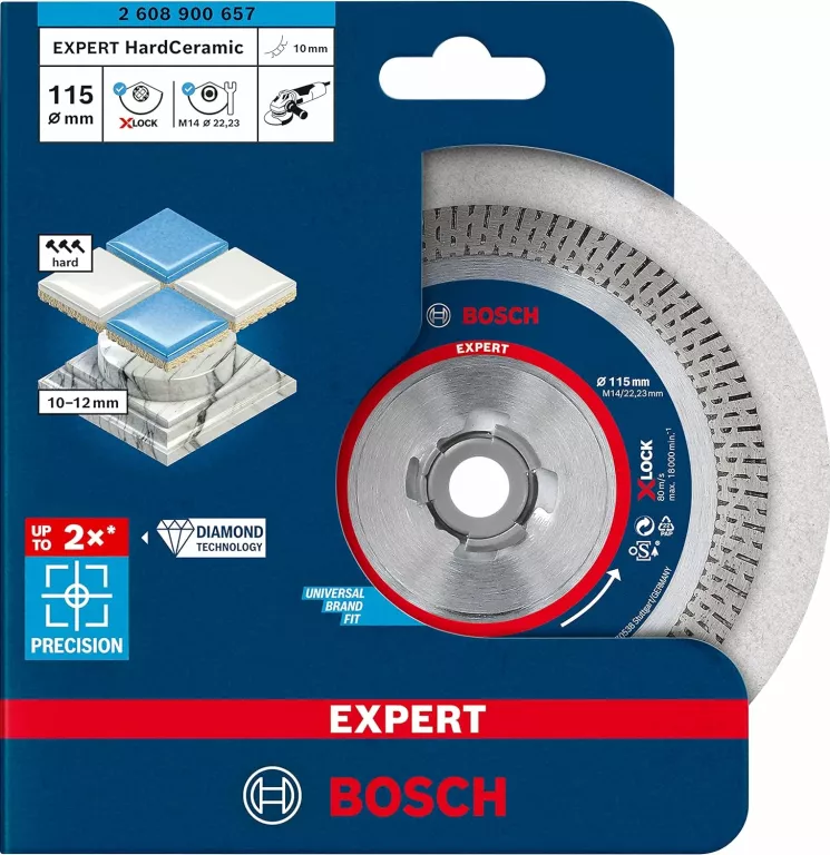 BOSCH TARCZA EXPERT HARDCERAMIC X-LOCK 115MM
