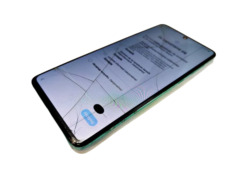 SMARTFON SAMSUNG GALAXY A71 6 GB / 128 GB NIEBIESKI BARDZO ZŁY STAN