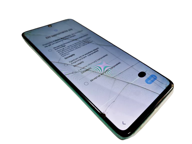 SMARTFON SAMSUNG GALAXY A71 6 GB / 128 GB NIEBIESKI BARDZO ZŁY STAN
