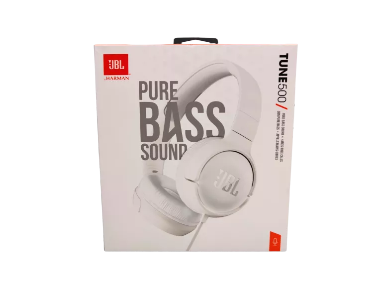 SŁUCHAWKI NAUSZNE JBL TUNE 500 BIAŁE