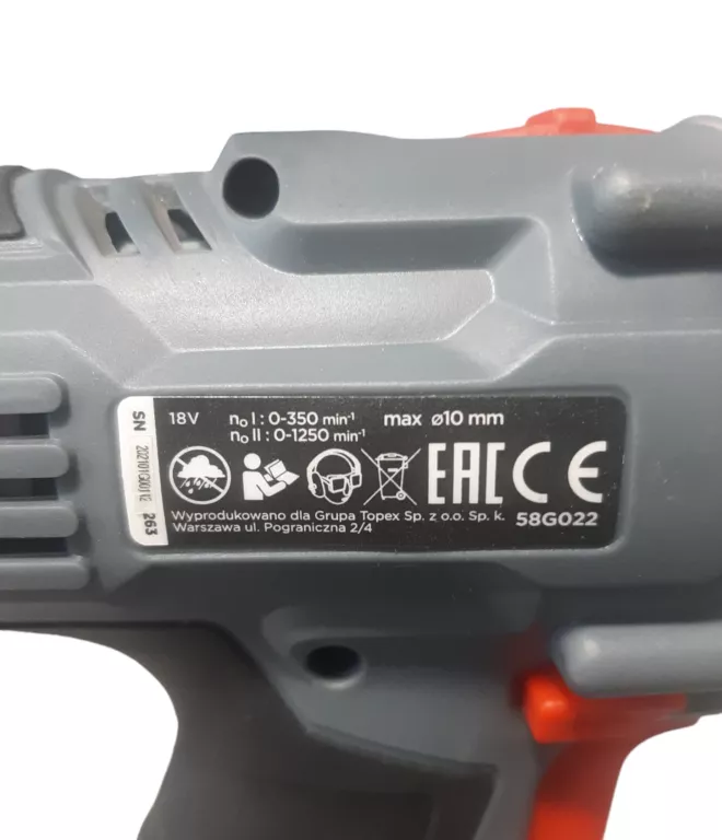 WIERTARKO-WKRĘTARKA GRAPHITE 58G000 ENERGY