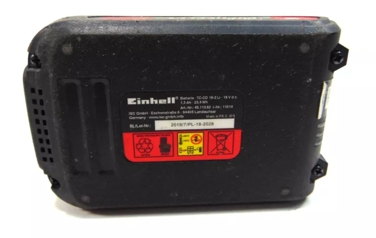 WKRĘTARKA EINHELL TC-CD-18-2LI + 2 AKU 18V + ZASIL+ WAL