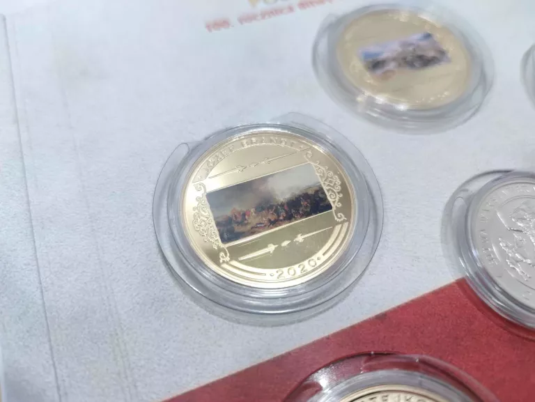 ZESTAW MEDALI WIELKIE BITWY POLSKIEGO ORĘŻA / 7 SZTUK / KOMPLET