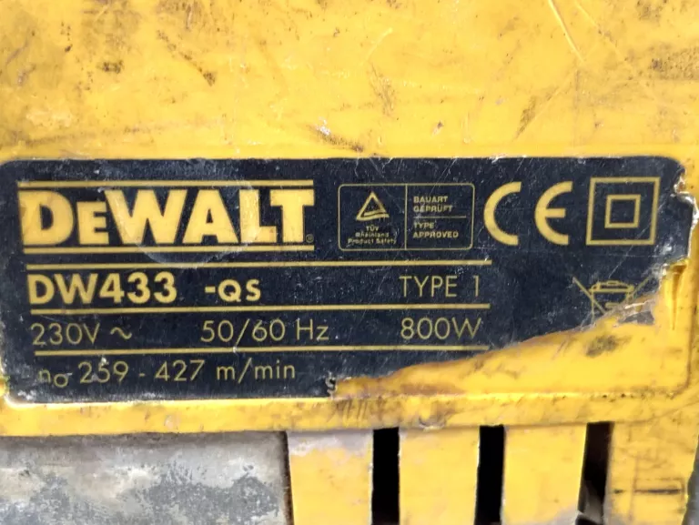 SZLIFIERKA TAŚMOWA DEWALT DW433 800W