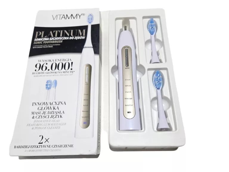 SZCZOTECZKA SONICZNA VITAMMY PLATINUM TB9051