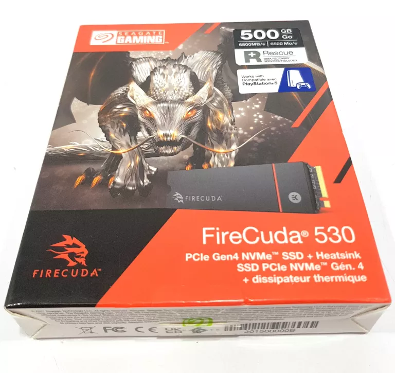 SEAGATE FIRECUDA 530 M.2 500 GB PCI EXPRESS 4.0 3D TLC NVME