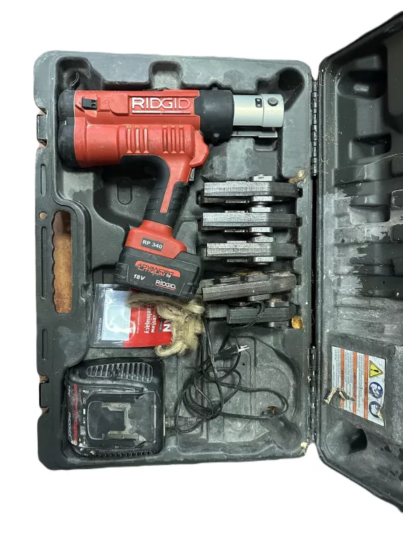ZACISKARKA DO RUR RIDGID RP 340 + SZCZĘKI