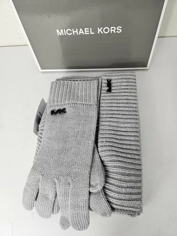 MICHAEL KORS ZESTAW RĘKAWICZKI, CZAPKA SZALIK
