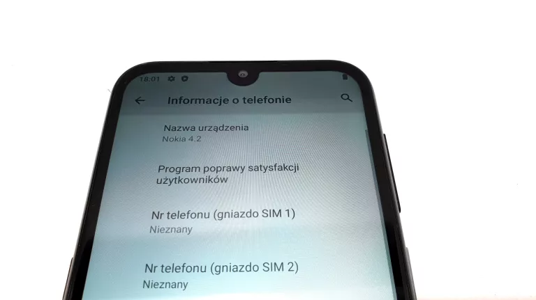TELEFON SMARTFON NOKIA 4.2 (TA-1157) +ŁADOWARKA, SŁUCHAWKI, ETUI, PUDEŁKO