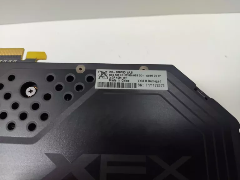 XFX RADEON RX 580 GTS XXX EDITION OC+ 8GB GDDR5