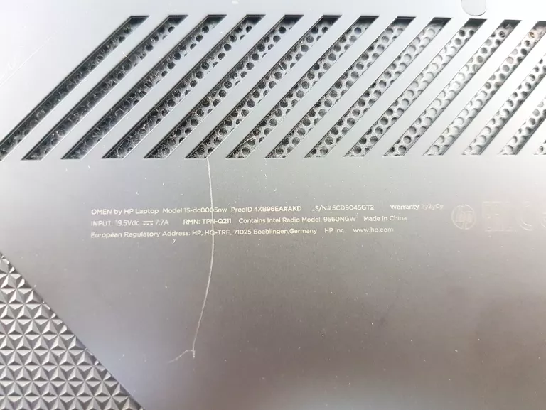 LAPTOP HP OMEN 15-DC0005NW 15,6" INTEL CORE I5 8 GB / 256 GB ZAS.
