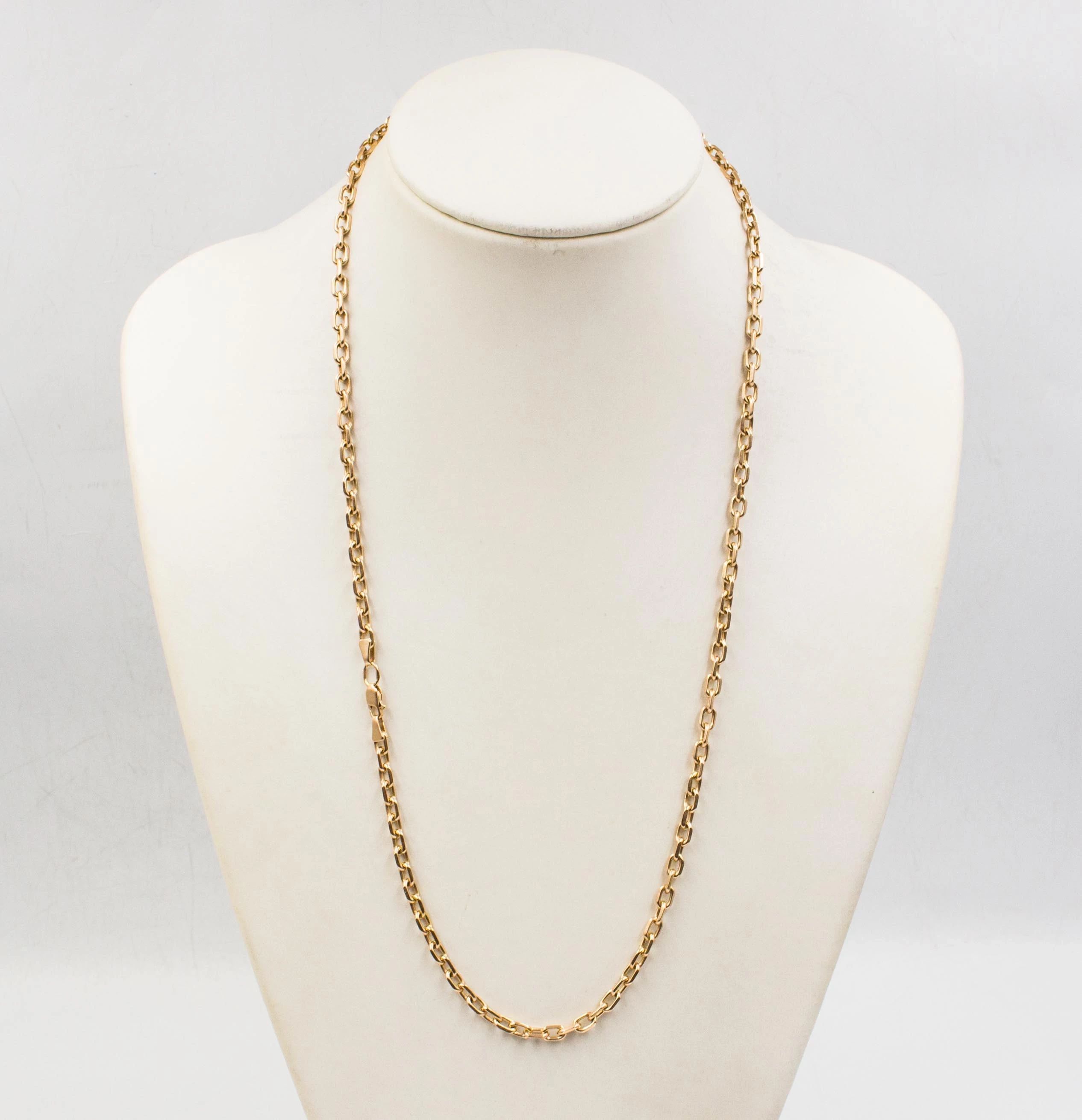 promocja-zloty-lancuszek-meski-ankier-kuty-360g-64-cm-14k-stan-uzywany