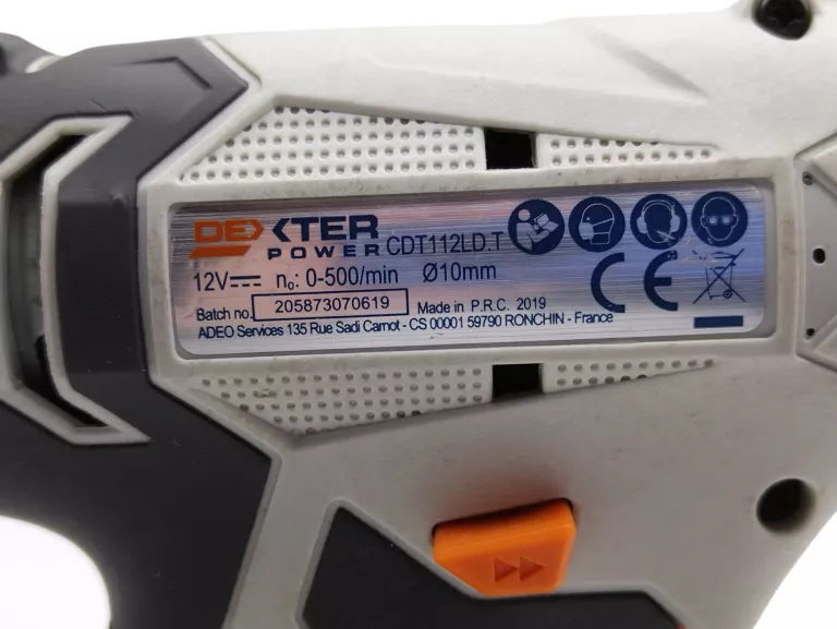 WKRĘTARKA DEXTER CDT112LD + AKU 2.0AH 12V + ŁADOWARKA + WALIZKA