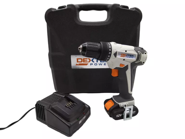 WKRĘTARKA DEXTER CDT112LD + AKU 2.0AH 12V + ŁADOWARKA + WALIZKA
