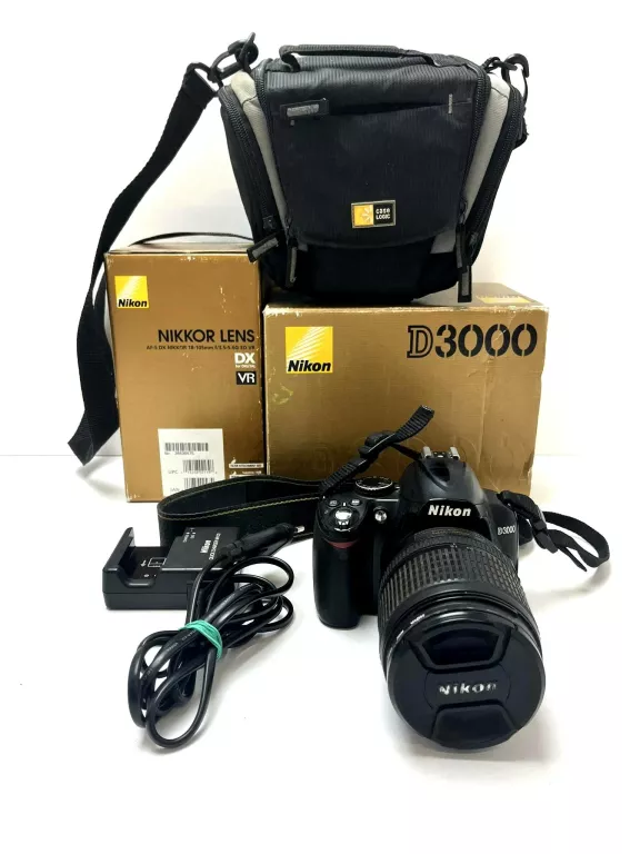 APARAT NIKON D3000 + OBIEKTYW NIKKOR 18-105 SUPER ZESTAW!